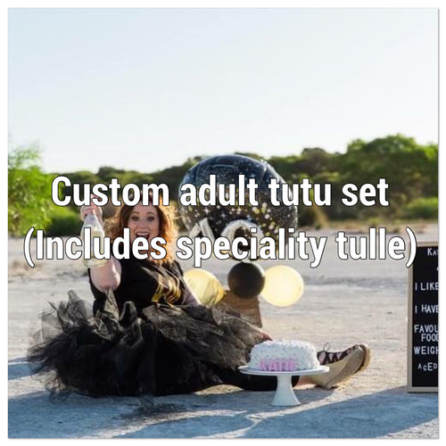 *Custom Adult tutu set with speciality tulle