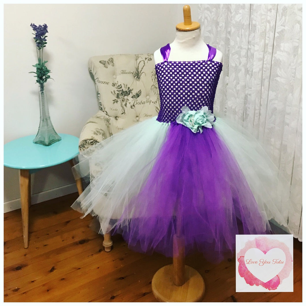 Purple & mint Tutu dress