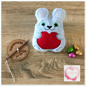 Fluffy personalised mini bunny stuffie