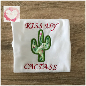 Embroidered Cactass boy design