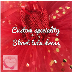 *Custom speciality short Tutu dress