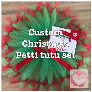 *Custom Christmas Petti tutu set