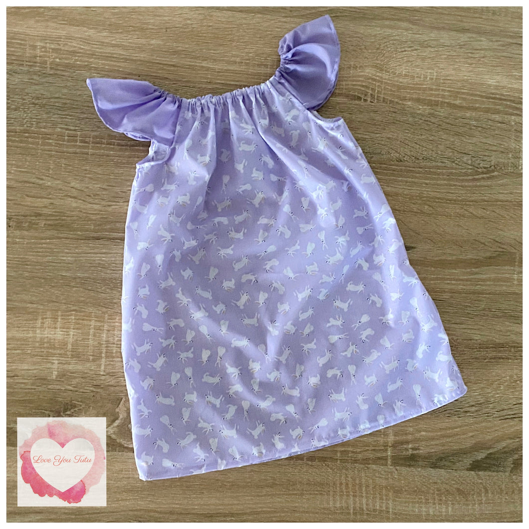 Lavender Bunny Flutter Sleeve dress release