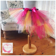 Load image into Gallery viewer, Pink leopard high low Tutu skirt