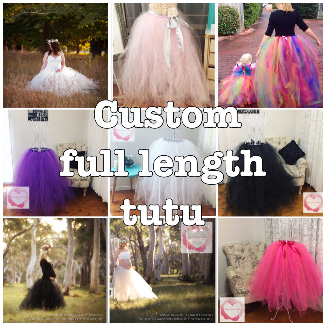 *Custom full length adult/maternity Tutu skirt
