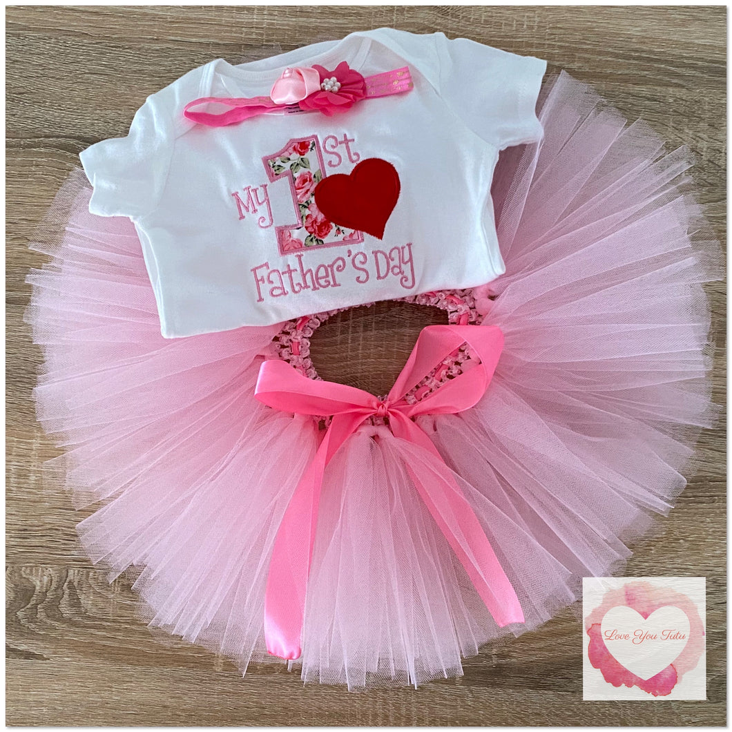 Embroidered my 1st Father’s Day tutu set