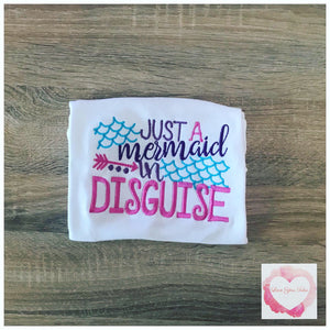 Embroidered Mermaid in disguise design