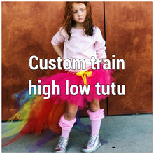 Load image into Gallery viewer, *Custom train high low Tutu skirt