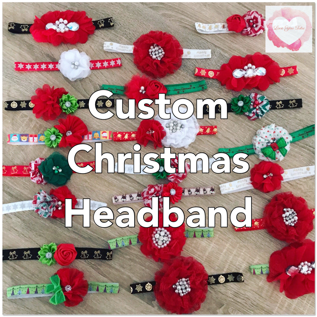 *Custom Christmas Headband