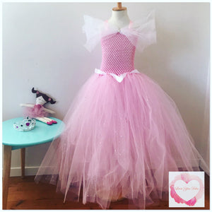 Pink full length tutu dress