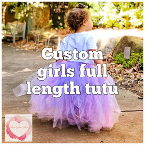 *Custom full length girls Tutu skirt