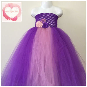 Purple and dusty pink Tutu dress