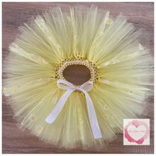 Load image into Gallery viewer, Lemon &amp; daisies short Tutu skirt