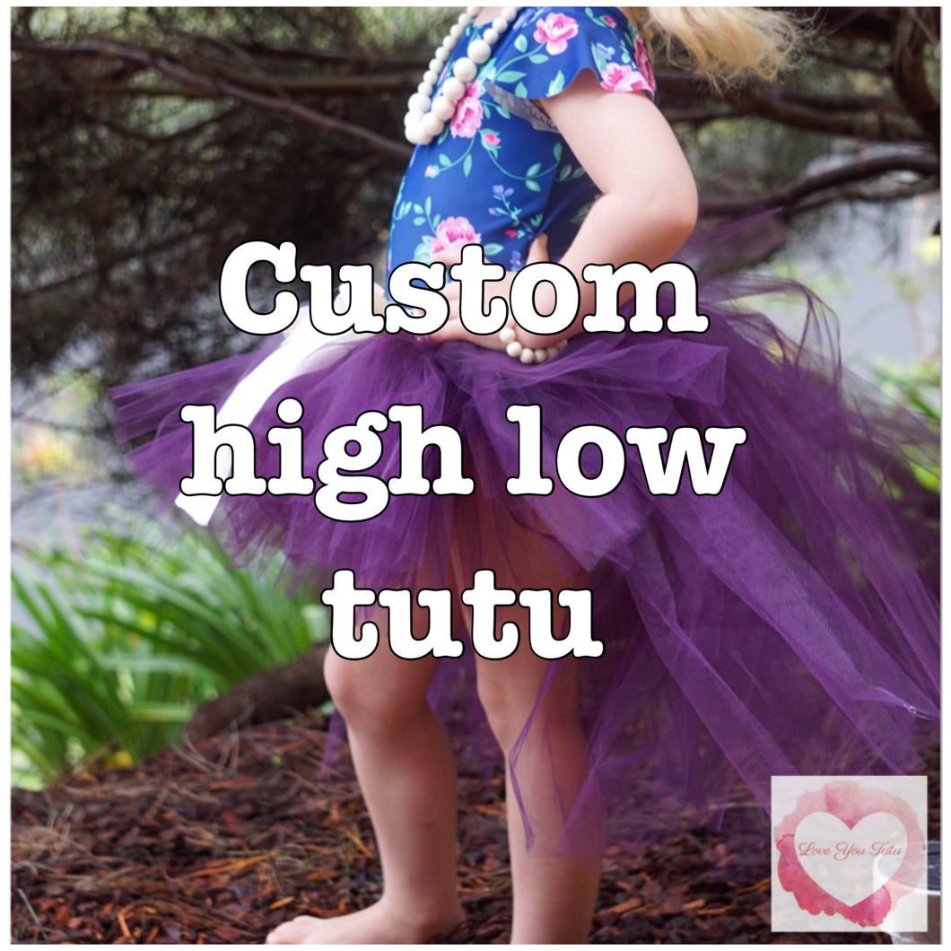 *Custom high low Tutu skirt