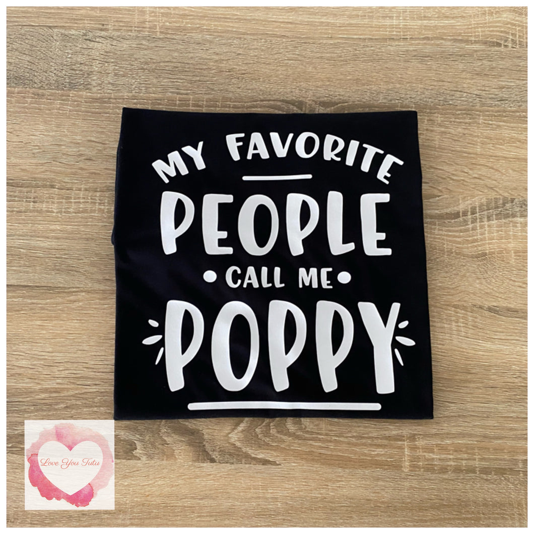 My favourite people call me Poppy design