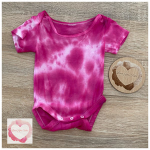 Hand tie dyed onesie size 000-ready to ship