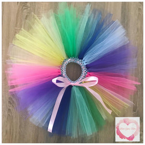 Rainbow/pastels JoJo short Tutu skirt