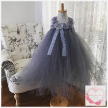 Load image into Gallery viewer, Grey 3/4 length Tutu dress
