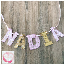 Load image into Gallery viewer, Embroidered Personalised bunting