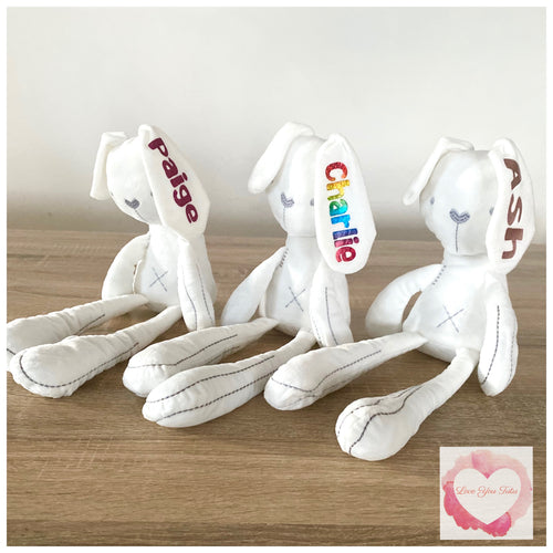 Personalised white Bunny