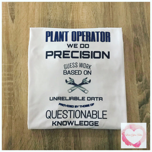 Men’s plant operator tee size M -ready to ship