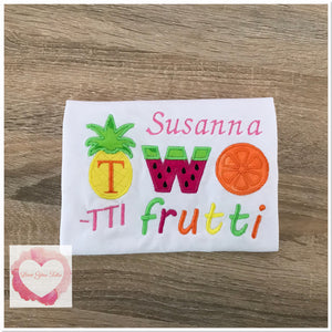 Embroidered Two-tti Fruiti design