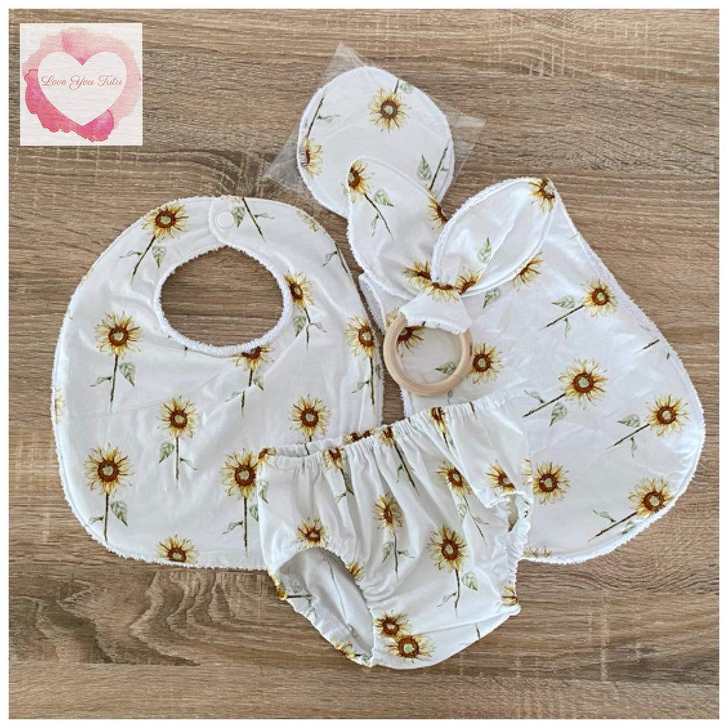 Sunflower baby gift set size 000-ready to ship