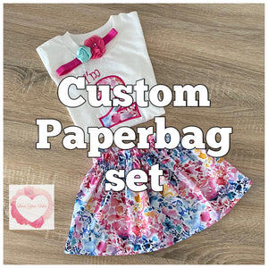 *Custom paperbag set