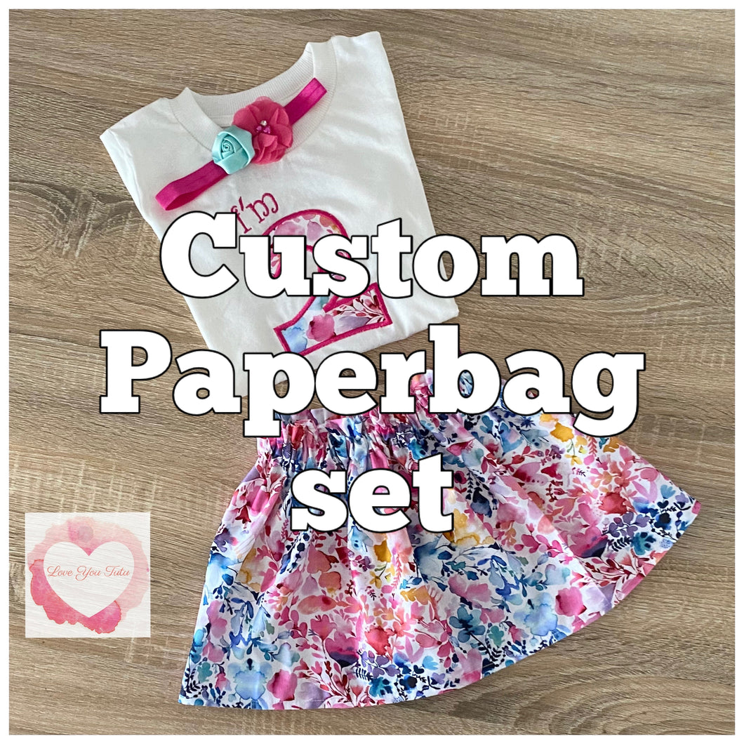 *Custom paperbag set