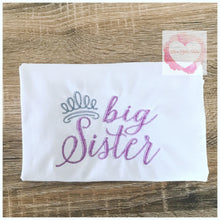 Load image into Gallery viewer, Embroidered big sister little sister tiara designs