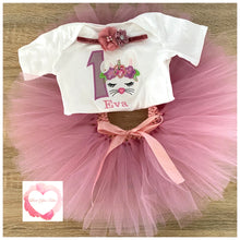 Load image into Gallery viewer, Embroidered Bunny tutu set