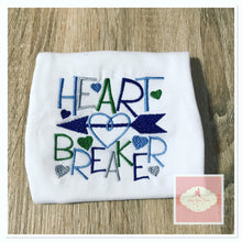 Load image into Gallery viewer, Embroidered heart breaker design