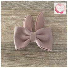Load image into Gallery viewer, Bunny bow hair clip