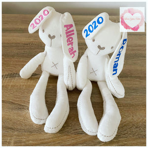 Personalised white Bunny