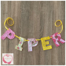 Load image into Gallery viewer, Embroidered Personalised bunting