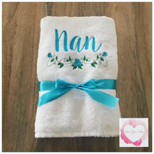 Load image into Gallery viewer, Embroidered mum towel